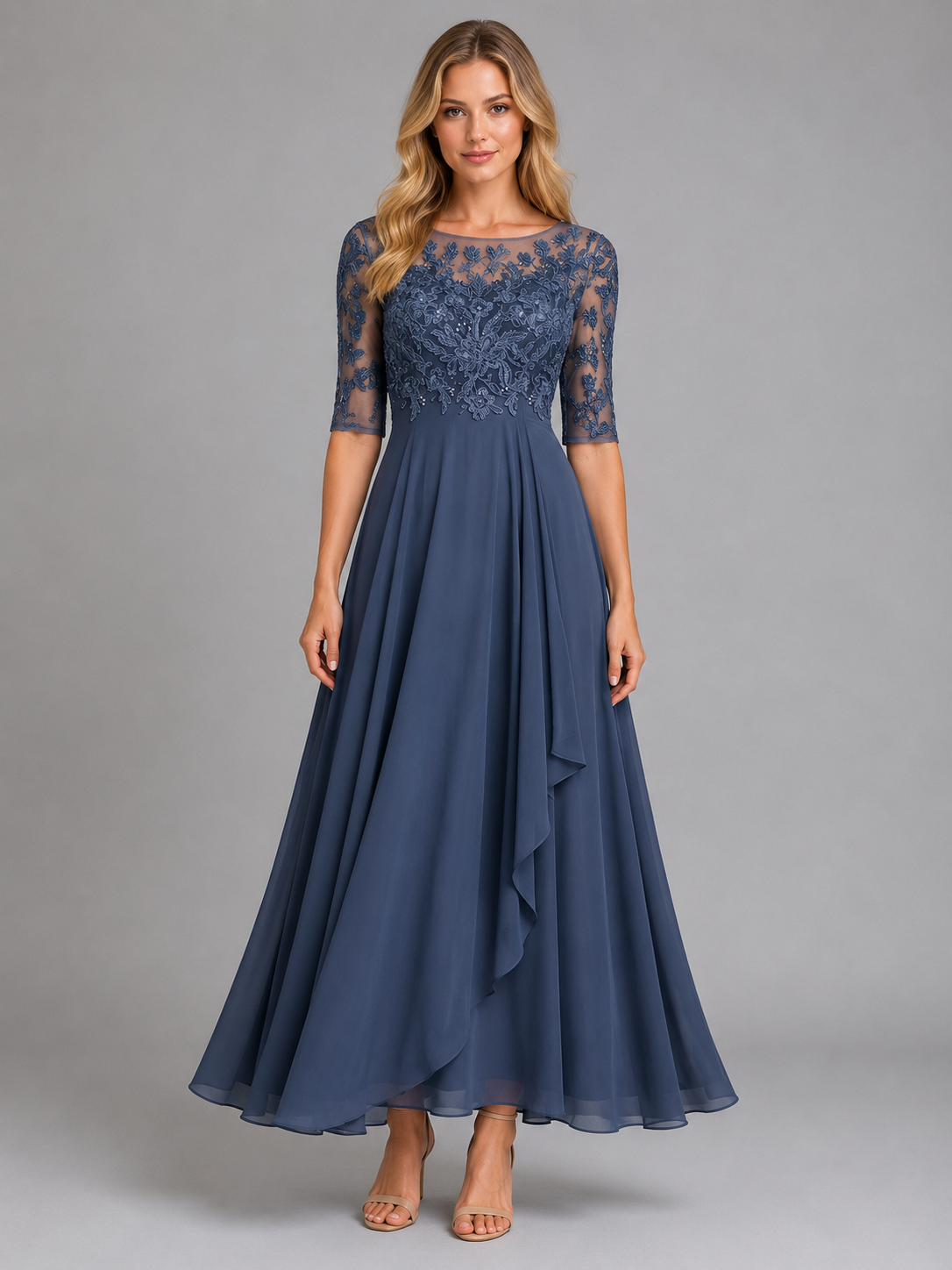 chiffon and lace midi dress Topshop Lace Insert Chiffon Midi Dress in Yellow