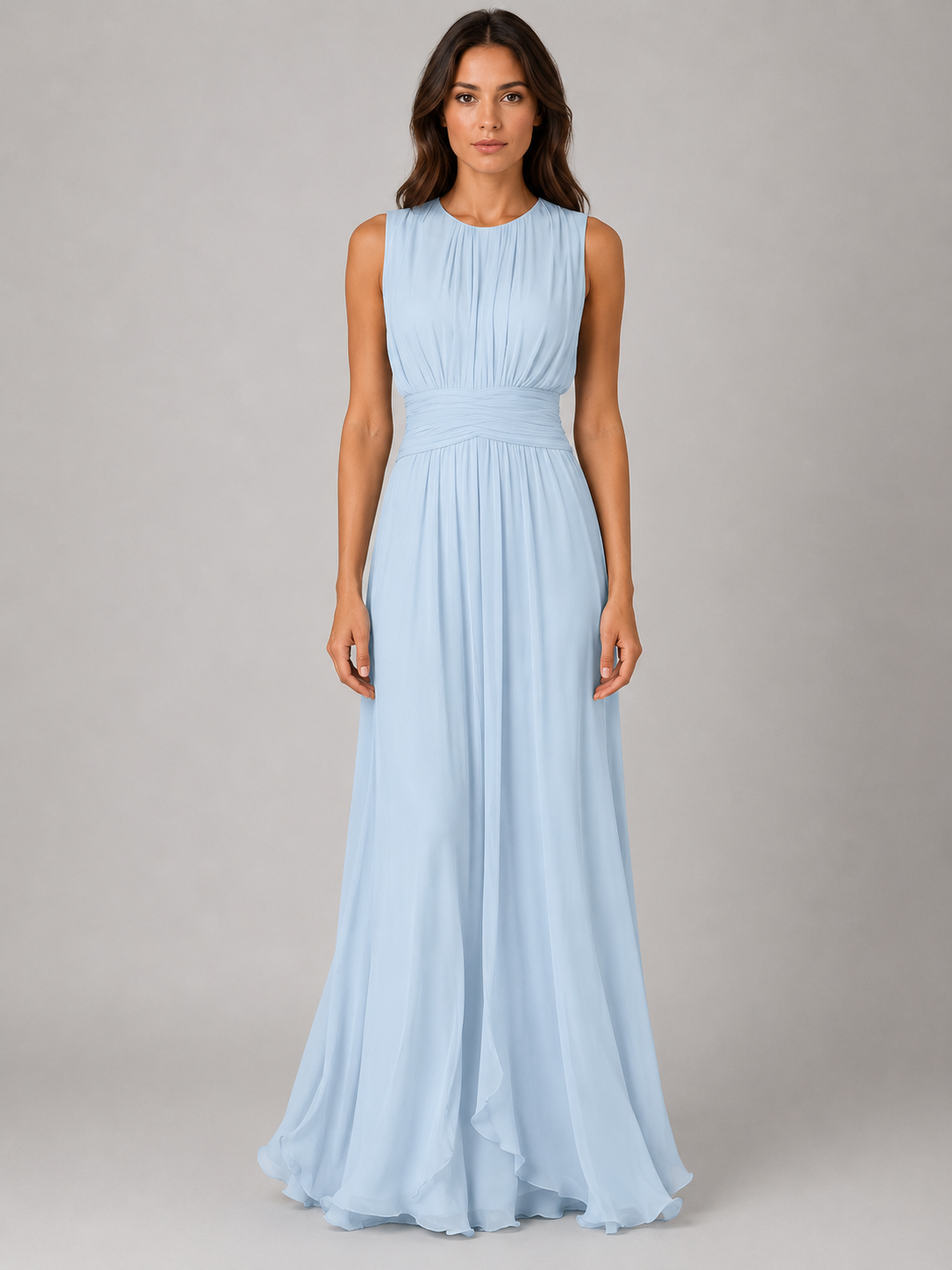 ruched chiffon maxi dress product info and reviews Buy Friends Like These Brown Animal Chiffon Ruched Sleeve Frill Hem Maxi Dress from Next USA