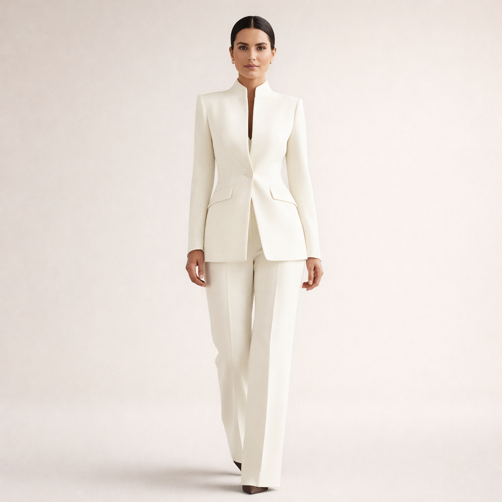 Women’s Tailored Blazer & Trouser Suit Set – Elegant Formal Co-Ord