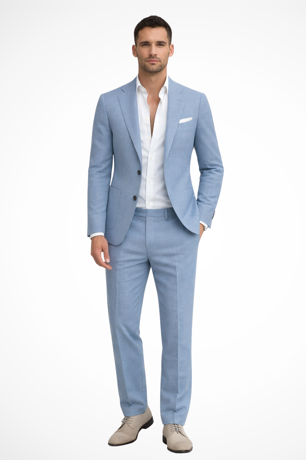 Men’s Tailored Two-Piece Suit – Slim Fit Formal Set