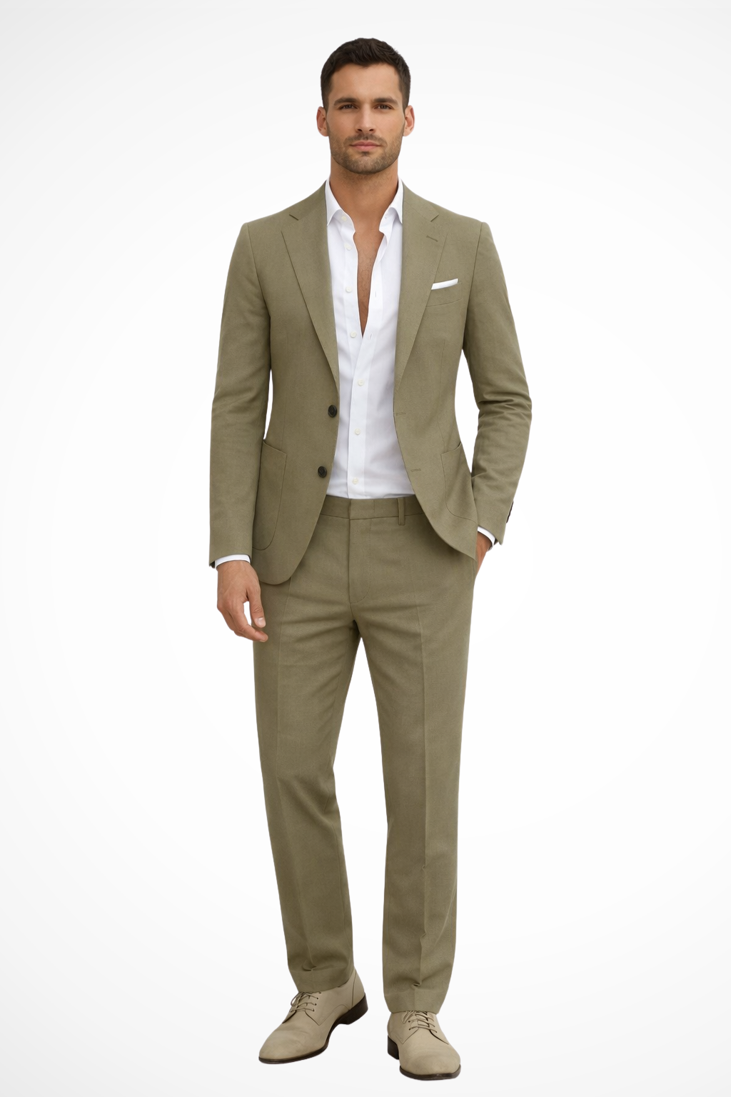 Men’s Tailored Two-Piece Suit – Slim Fit Formal Set