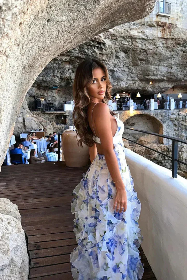 Montleigh | Women's Floral Maxi Dress – Sculpting Fit