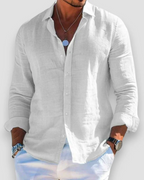 Men’s Linen Look Shirt – Lightweight Breathable Summer Style