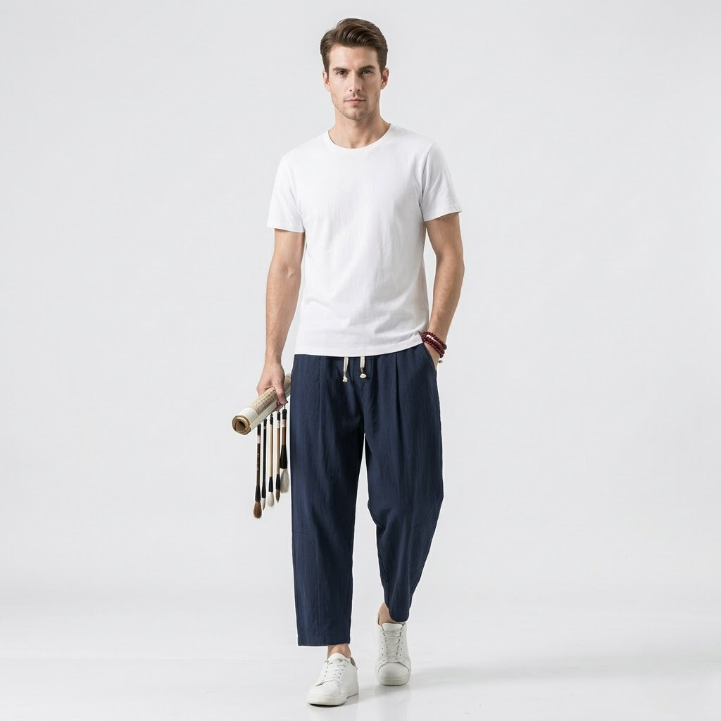 Montleigh | Men’s Cotton Comfortable Trousers – Casual Fit