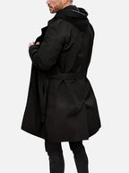Men’s Tailored Trench Coat – Classic Double-Breasted Style