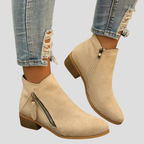 Women’s Zip Ankle Boots – All-Day Comfort Fit