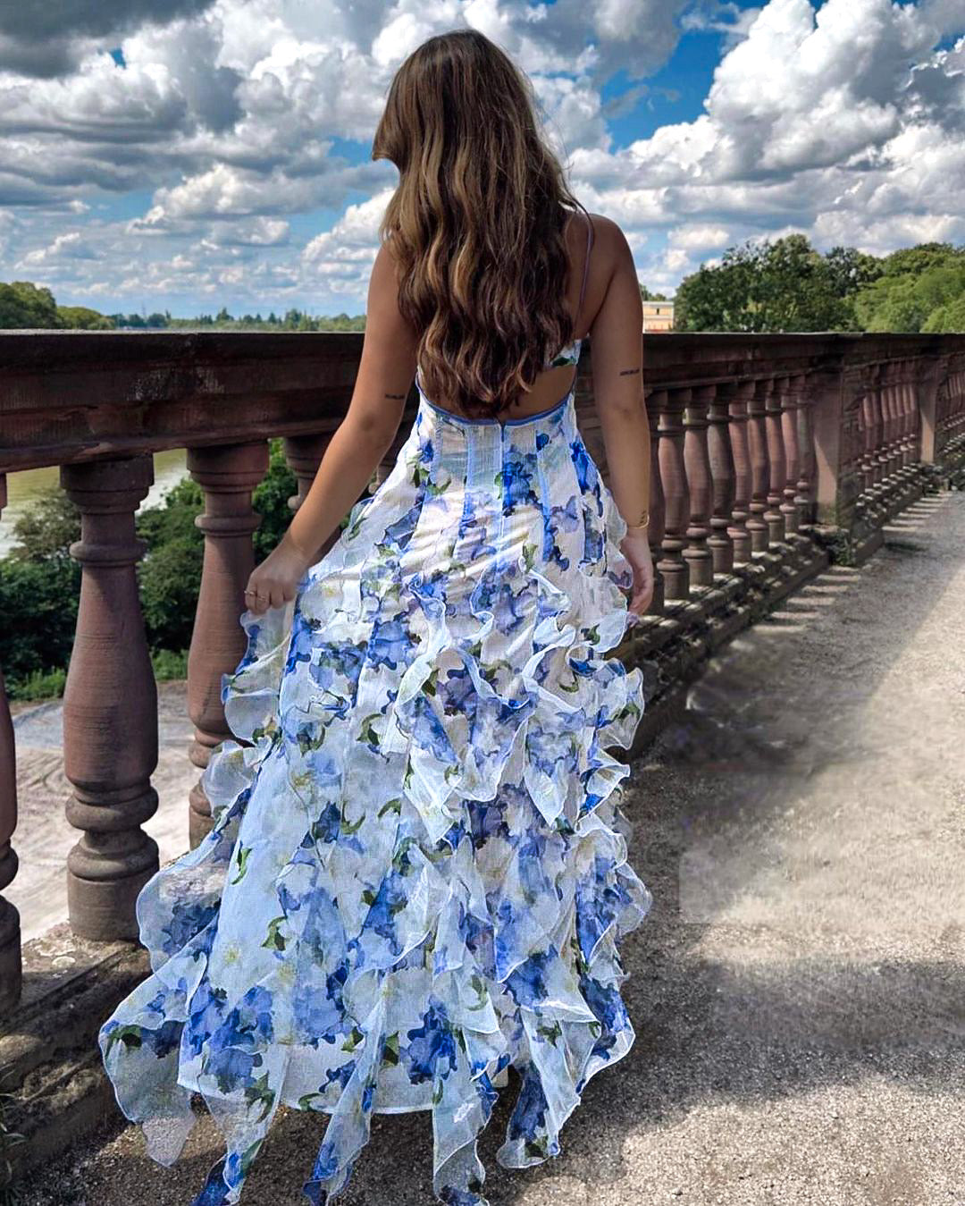Montleigh | Women's Floral Maxi Dress – Sculpting Fit