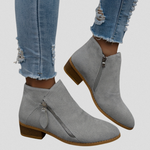 Women’s Zip Ankle Boots – All-Day Comfort Fit