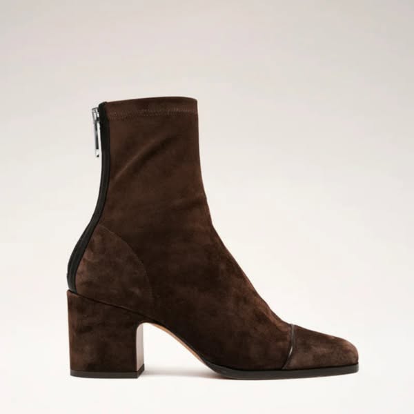 Montleigh | Women’s Heeled Ankle Boots – Suede Style