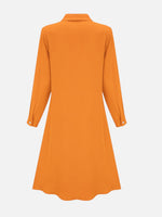 Women’s Button Front Midi Shirt Dress – Relaxed Fit