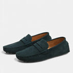 Men’s Slip-On Driver Loafers – Suede Look Casual Elegance