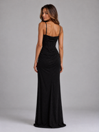 Women’s Glitter Corset Maxi Dress