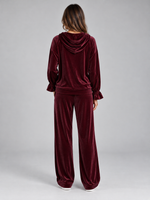Women’s Velvet Hooded Co-Ord Set