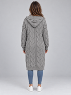 Women’s Long Cable Knit Cardigan