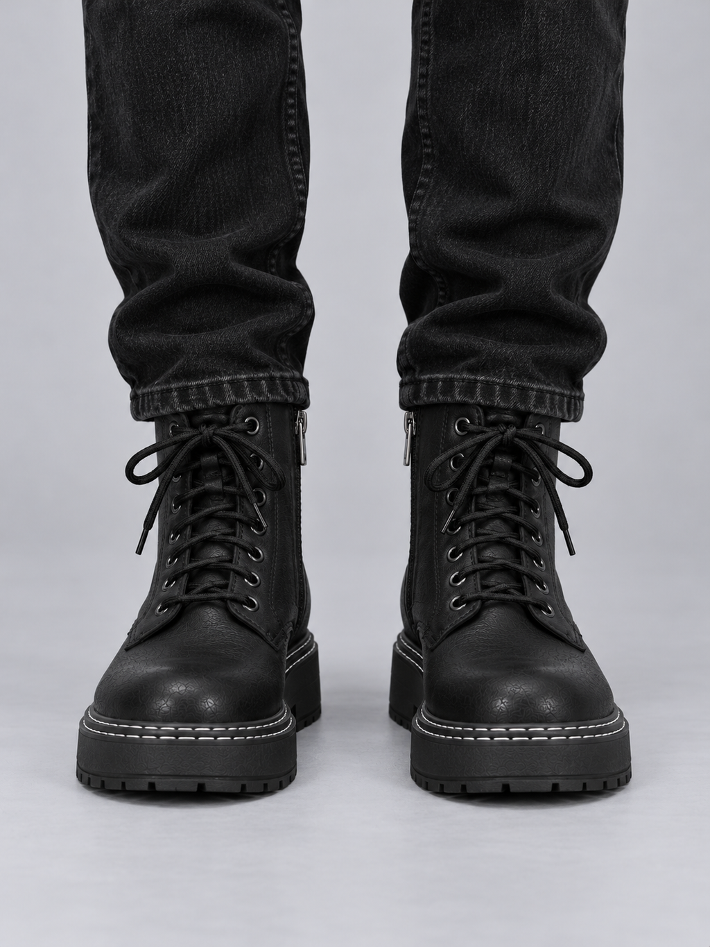 Men’s Chunky Lace Up Ankle Boots