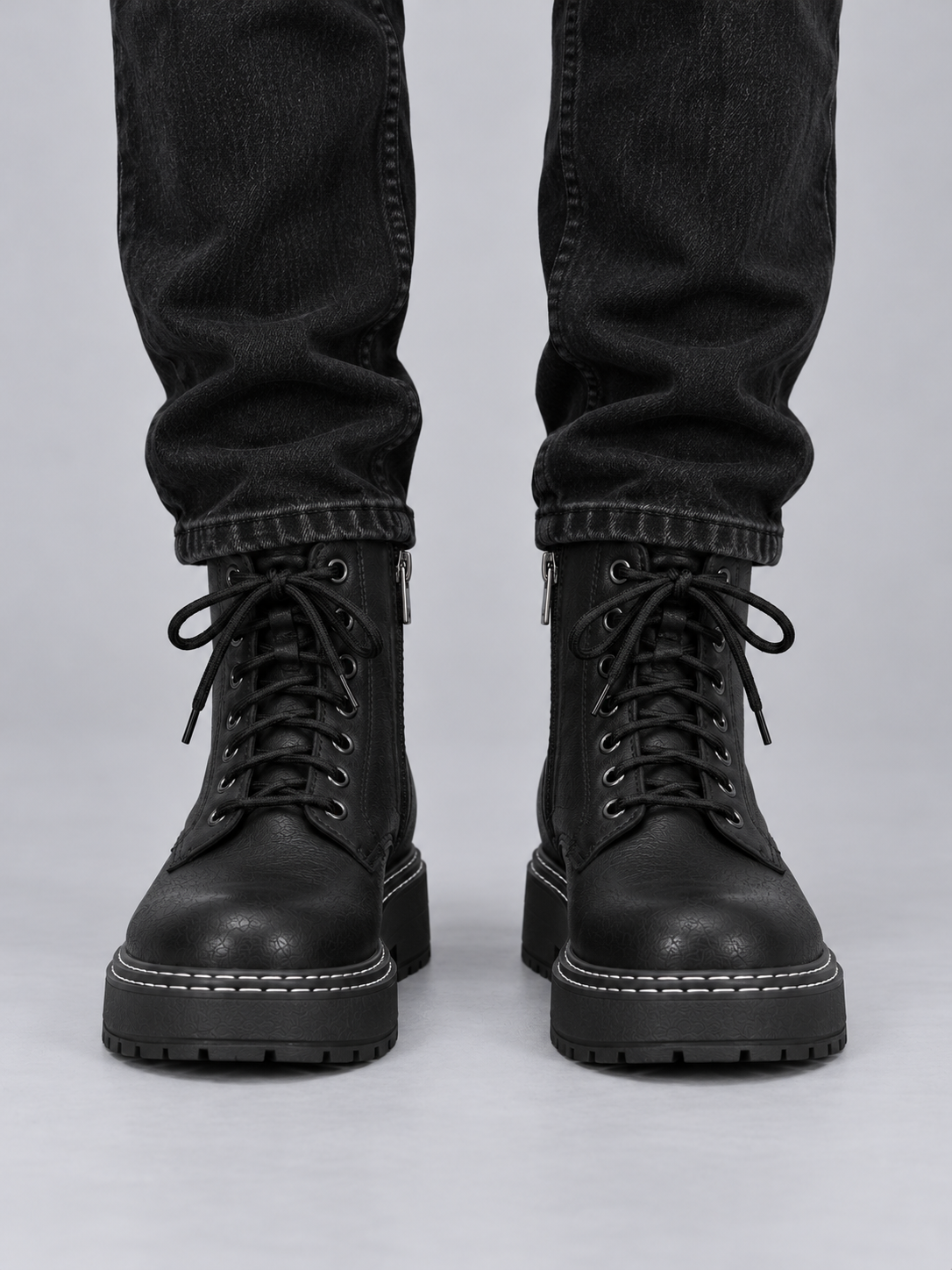 Men’s Chunky Lace Up Ankle Boots