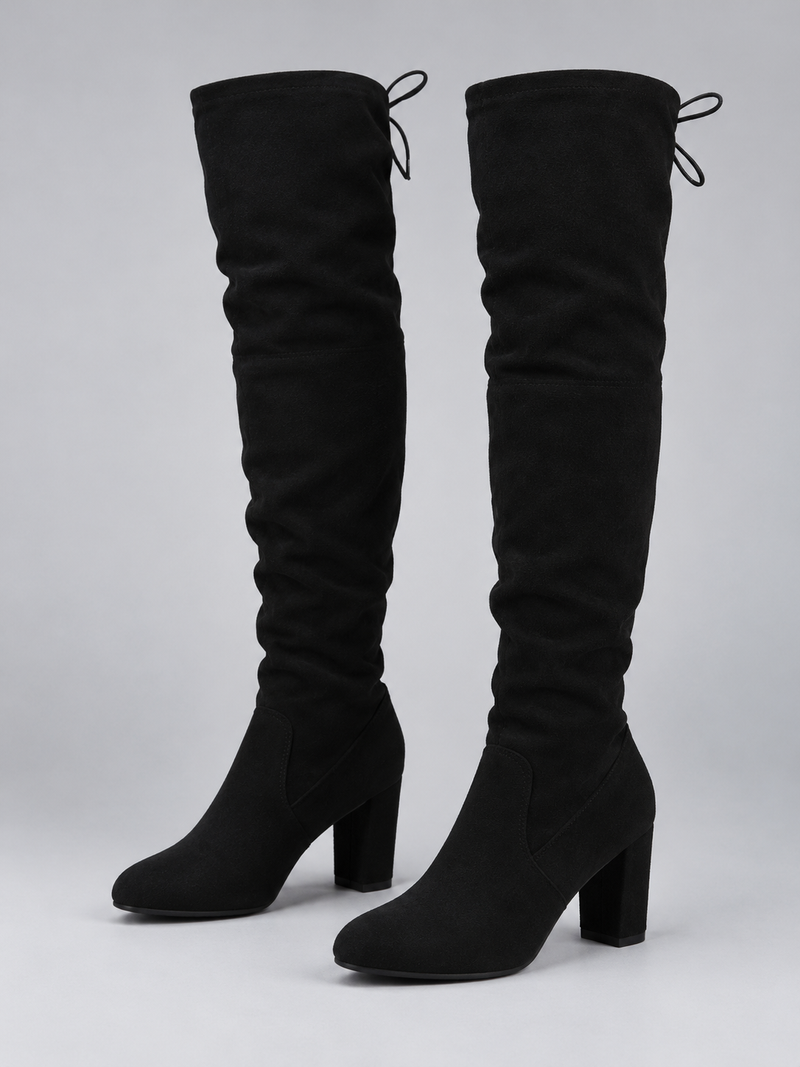Women’s Over-The-Knee Suede Look Boots