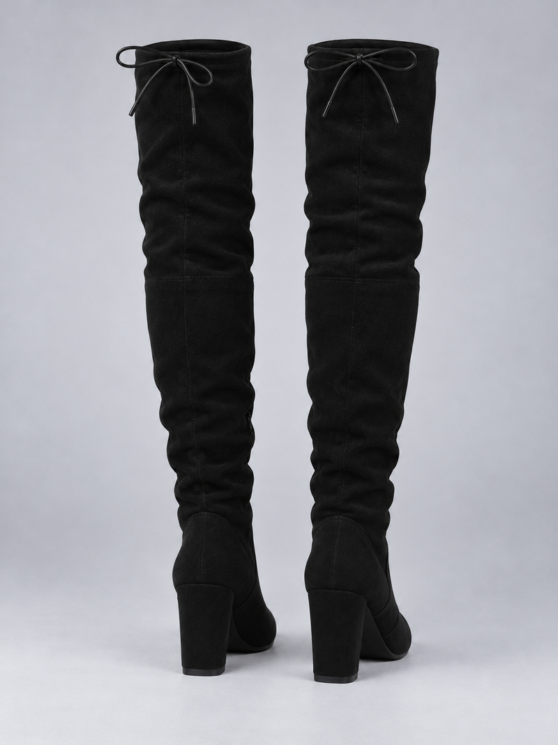 Women’s Over-The-Knee Suede Look Boots