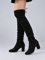 Women’s Over-The-Knee Suede Look Boots