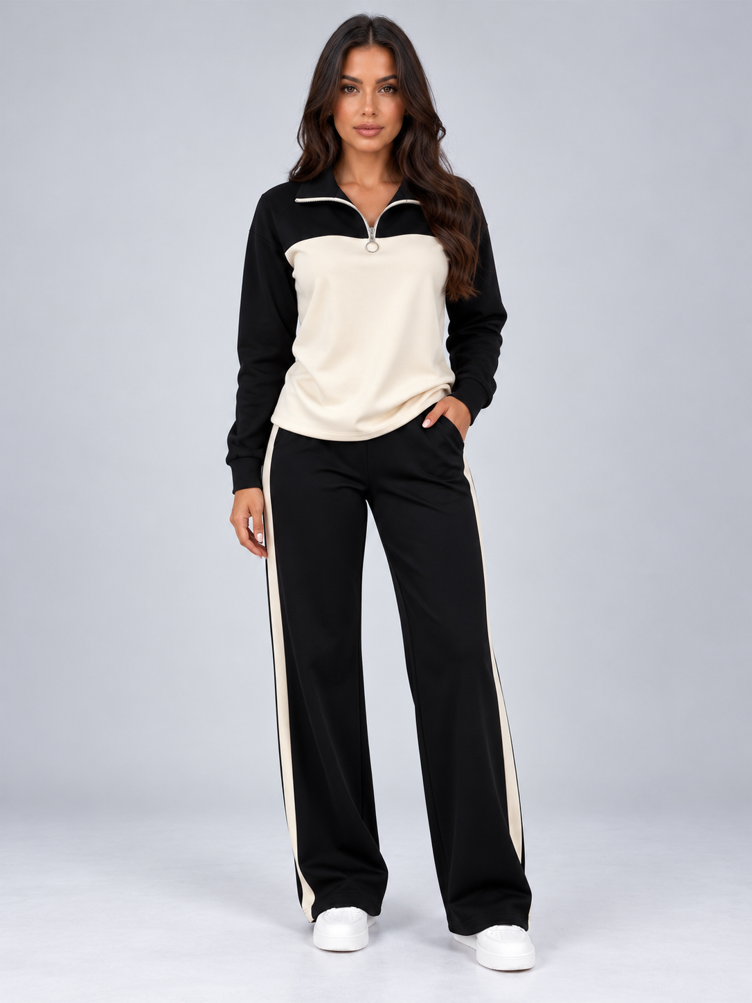 Women’s Half Zip Tracksuit Set