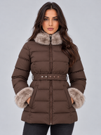 Women’s Faux Fur Trim Puffer Jacket