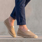 Men's Orthopedic Slip-On Espadrilles – Jute Sole Cushioned Footbed Non-Slip