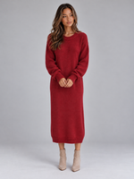Women’s Knitted Jumper Midi Dress