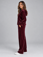 Women’s Velvet Hooded Co-Ord Set
