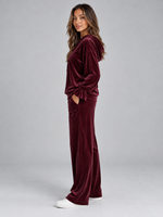 Women’s Velvet Hooded Co-Ord Set