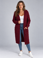 Women’s Long Cable Knit Cardigan