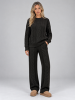 Women’s Cable Knit Two-Piece Set