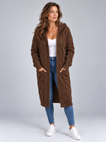 Women’s Long Cable Knit Cardigan