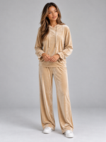 Women’s Velvet Hooded Co-Ord Set