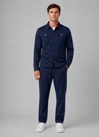 Men’s Two-Piece Overshirt & Trousers Set – Relaxed Smart Casual Co-Ord
