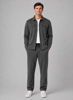 Men’s Two-Piece Overshirt & Trousers Set – Relaxed Smart Casual Co-Ord
