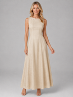 Women’s Ruched Sleeveless A-Line Maxi Dress – Relaxed Summer Style
