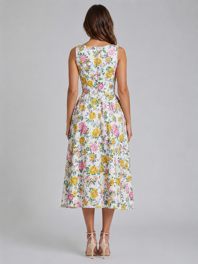 Women’s Floral Midi Sundress – Summer Occasion Style