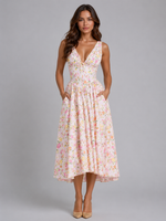 Women’s Floral Midi Sundress – Summer Occasion Style