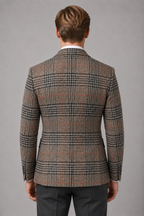 Men’s Tailored Tweed Blazer – Smart Casual Jacket
