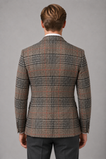 Men’s Tailored Tweed Blazer – Smart Casual Jacket