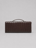 Women’s Woven Leather Look Clutch Bag – Timeless Elegant Design