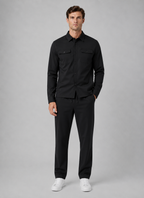 Men’s Two-Piece Overshirt & Trousers Set – Relaxed Smart Casual Co-Ord