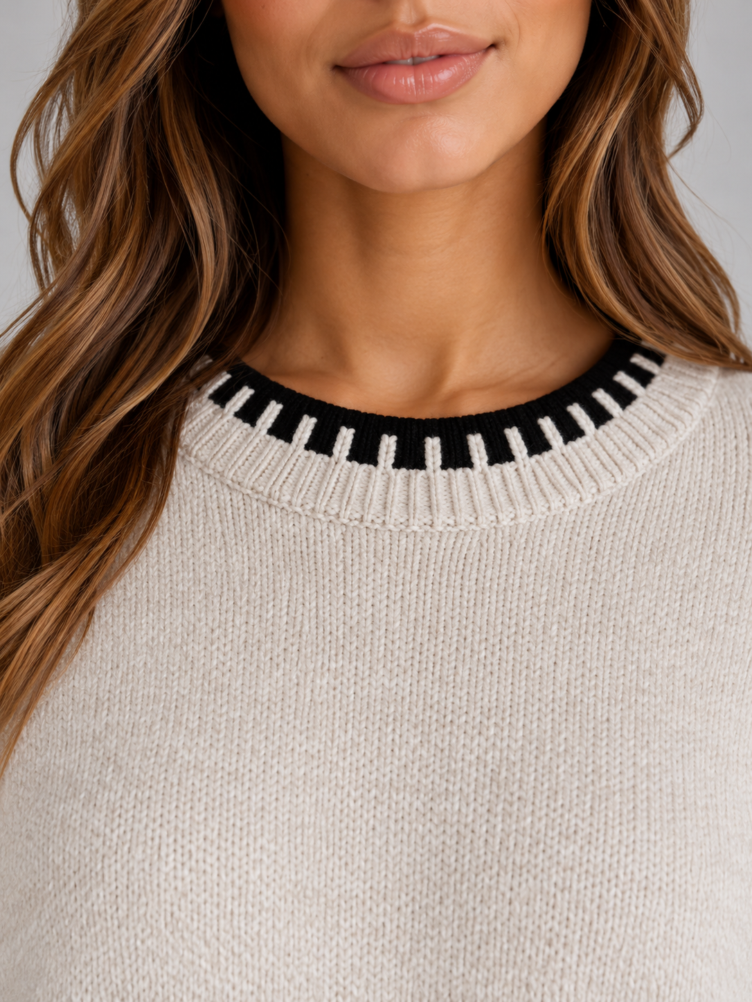 Women’s Knitted Co-Ord Set – Relaxed Jumper & Wide Leg Trousers