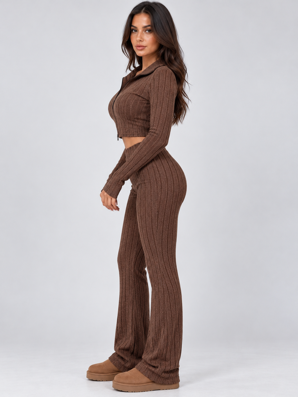 Women’s Ribbed Knitted Co-ord Set