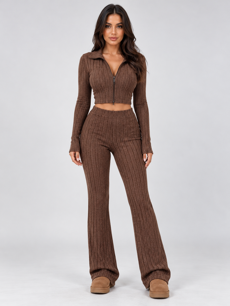 Women’s Ribbed Knitted Co-ord Set