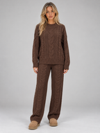 Women’s Cable Knit Two-Piece Set