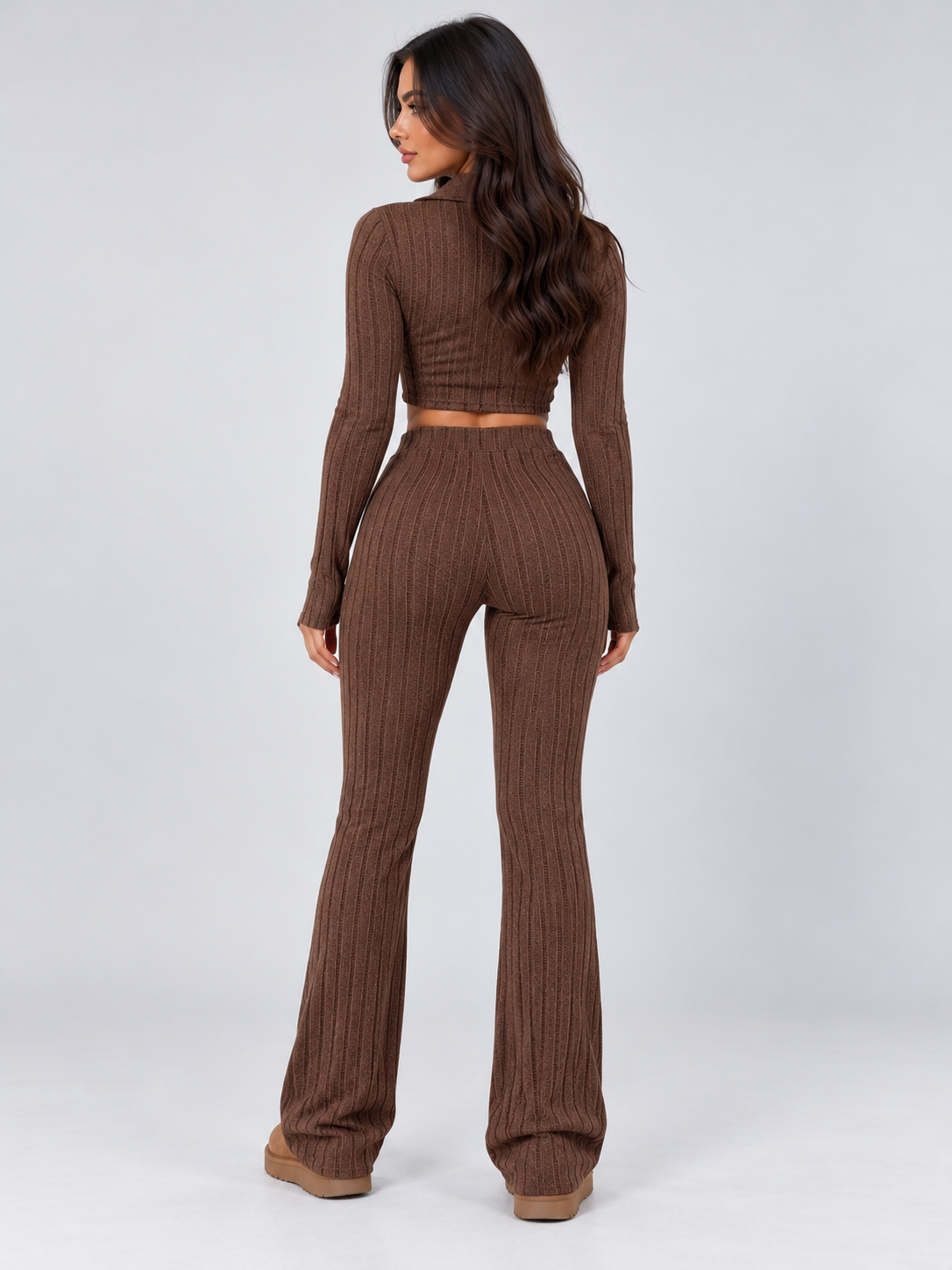 Women’s Ribbed Knitted Co-ord Set