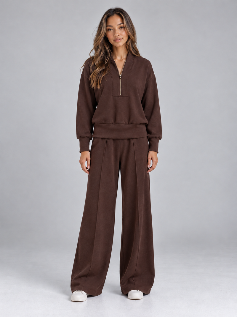 Women’s Half Zip Knit Co-Ord Set