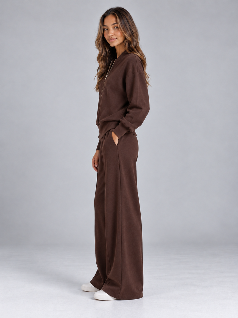 Women’s Half Zip Knit Co-Ord Set