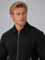 Men’s Textured Full Zip Tracksuit Set